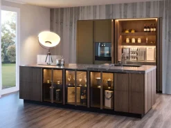 Diotti.com Cucina con isola moderna altri colori Plan loto 01 outlet a soli 39890 Euro- Cucine Ad Isola|Cucine Moderne