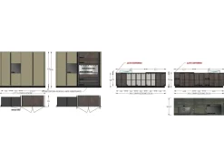 Diotti.com Cucina con isola moderna altri colori Plan loto 01 outlet a soli 39890 Euro- Cucine Ad Isola|Cucine Moderne