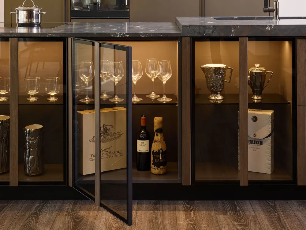 Diotti.com Cucina con isola moderna altri colori Plan loto 01 outlet a soli 39890 Euro- Cucine Ad Isola|Cucine Moderne