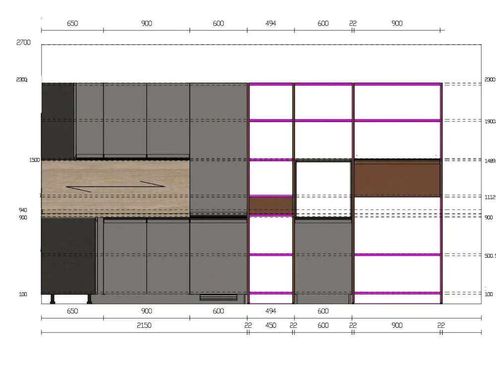 CUCINA con isola Formalia SCONTATA 52%^Scavolini Clearance