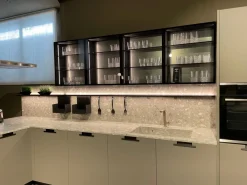 Cesar Cucina con penisola in laminato opaco tortora Maxima a prezzo scontato- Cucine Con Penisola|Cucine Design