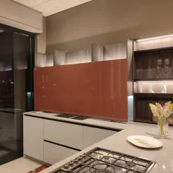 Cucina con penisola in laccata opaco a prezzo scontato 60%^Snaidero Clearance