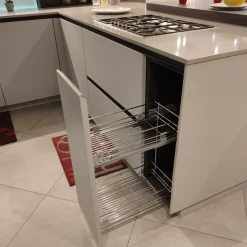Cucina con penisola in laccata opaco a prezzo scontato 60%^Snaidero Clearance
