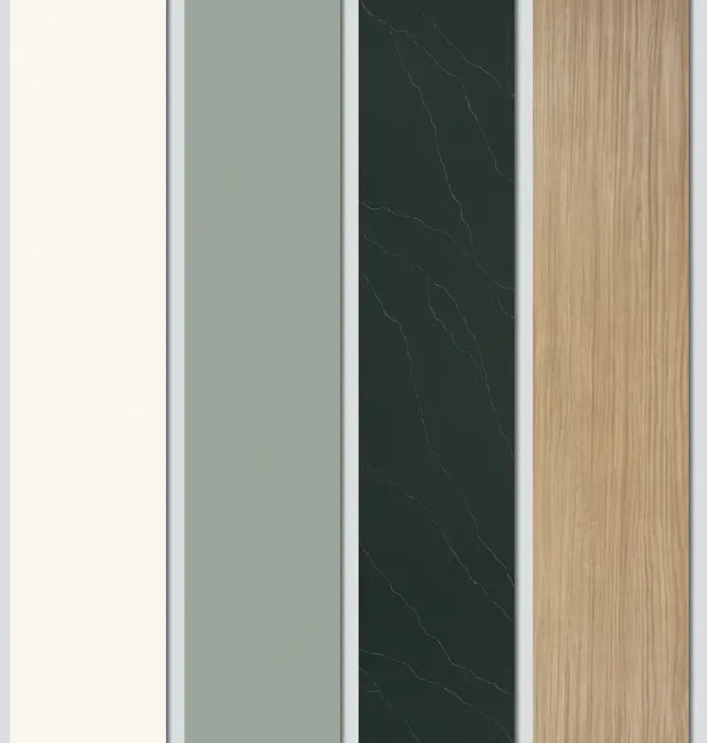 Cucina con penisola in laminato opaco altri colori Easy a prezzo ribassato^Ar-Due Outlet