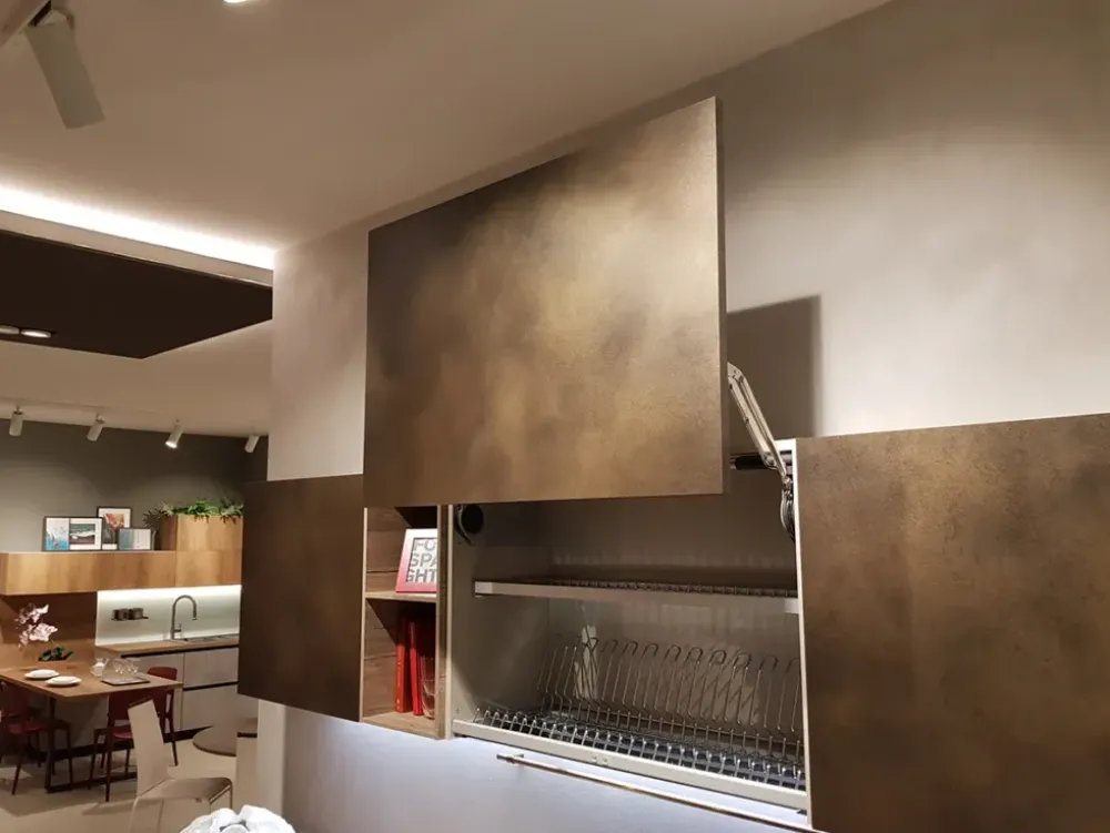 Outlet Cucina con penisola in laminato materico a prezzo scontato 33% Cucine Con Penisola|Cucine Moderne