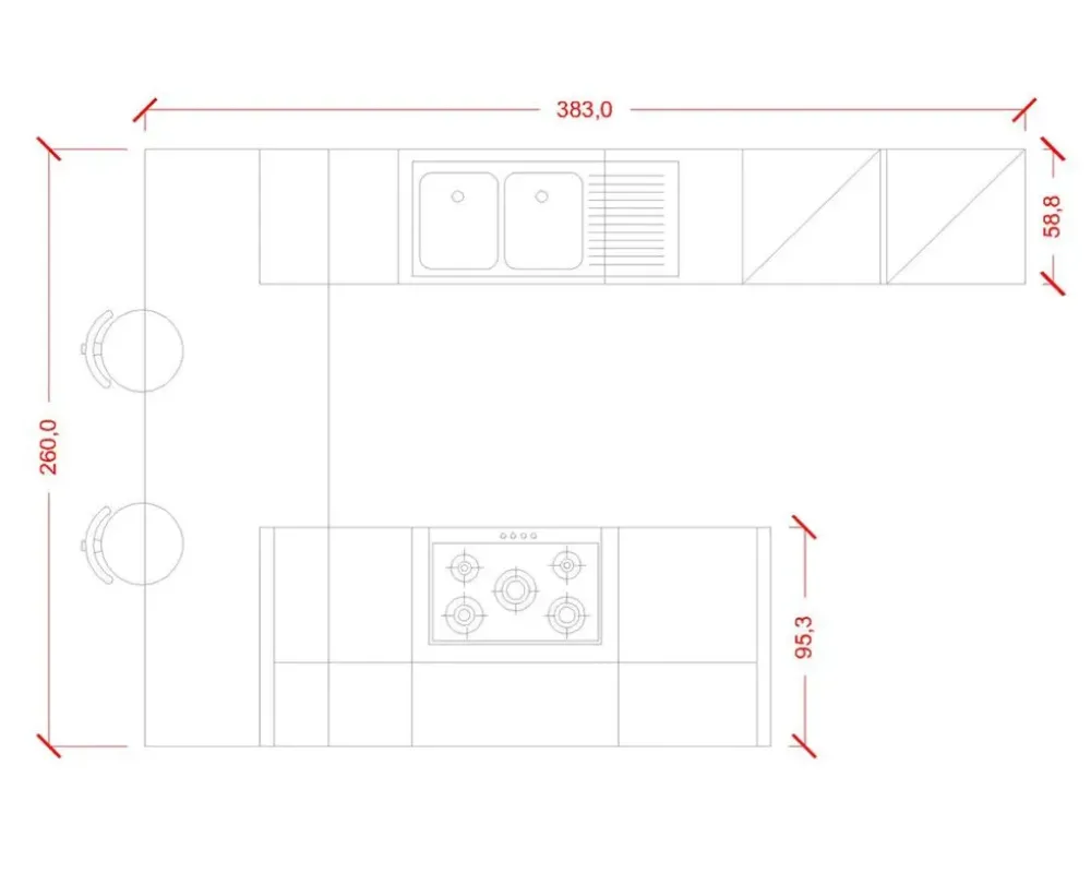 Outlet Cucina con penisola in laminato materico a prezzo scontato 33% Cucine Con Penisola|Cucine Moderne