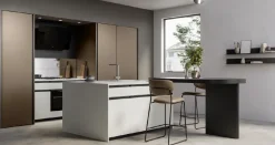 Arredo3 Cucina con penisola in laminato opaco a prezzo scontato 30%- Cucine Con Penisola|Cucine Design