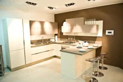 Cucina con penisola in polimerico a prezzo ribassato 50%^Veneta Cucine Online