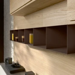 Sale Cucina con penisola in vetro bianca Zenit 04 a prezzo ribassato Cucine Con Penisola|Cucine Moderne