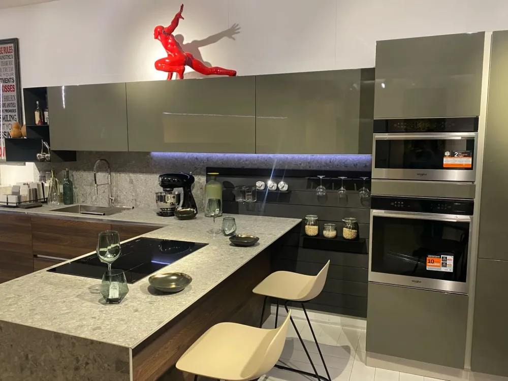 Sale CUCINA con penisola Zante/tiffany SCONTATA 50% Cucine Con Penisola|Cucine Moderne