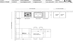 Cucina con penisola moderna bianca Frame a soli 8400 Euro Cucine Con Penisola|Cucine Moderne