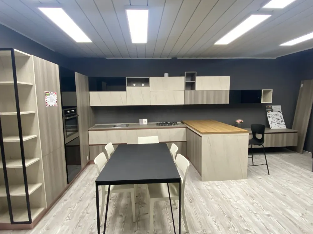 Febal Cucina con penisola moderna Modula a prezzo scontato- Cucine Con Penisola|Cucine Moderne