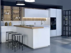 Cucina con penisola moderna Time Frighetto a prezzo ribassato Cucine Con Penisola|Cucine Moderne