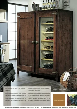 Parlani Cucina country noce lineare Cantina montepulciano- Cucine Lineari|Cucine Country