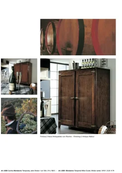 Parlani Cucina country noce lineare Cantina montepulciano- Cucine Lineari|Cucine Country