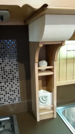 Martini Cucine Cucina country rovere chiaro lineare La castagna in offerta- Cucine Lineari|Cucine Country