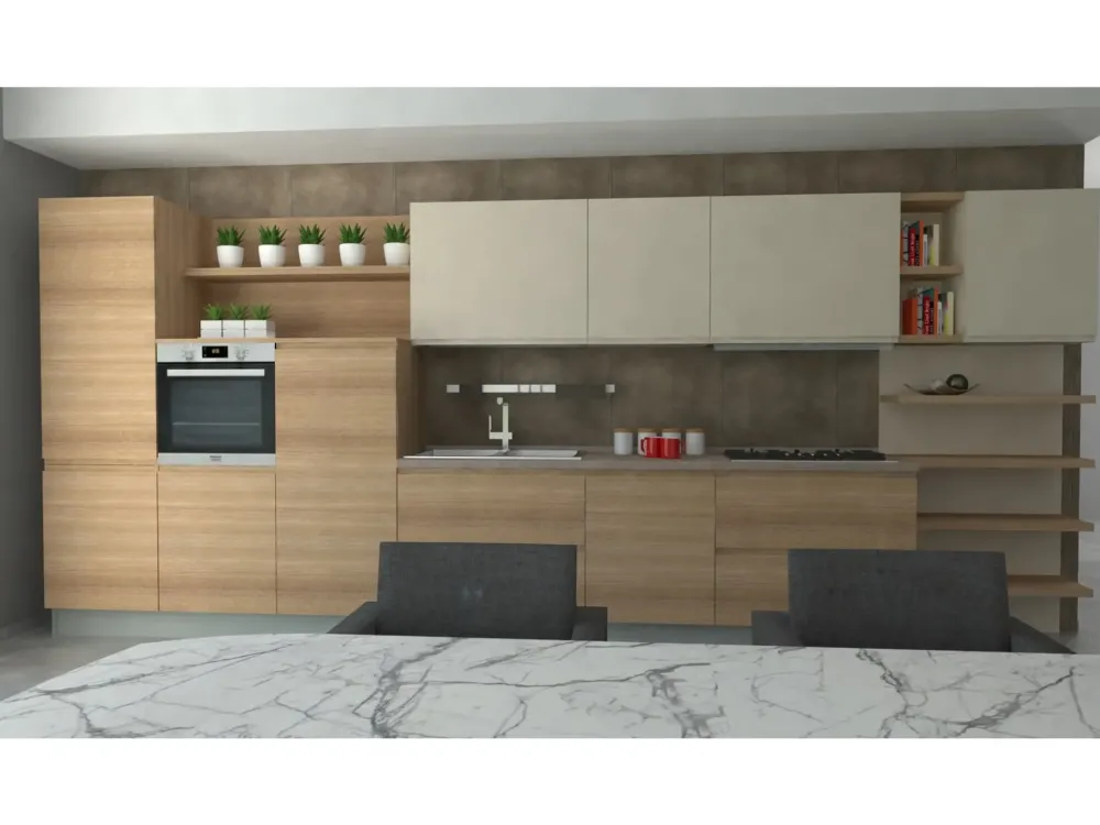 Cucina Cucina moderna modello jey by kitchens OFFERTA OUTLET sconto 50%^Creo Discount