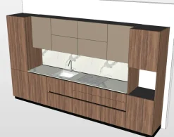 Cucina Cucina lineare  moderna altri colori lineare scontata 49%^Md work Outlet