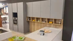 Gentili Group Cucina Cucina time grigio  con penisola con un ribasso imperdibile- Cucine Con Penisola|Cucine Moderne
