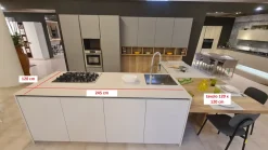 Gentili Group Cucina Cucina time grigio  con penisola con un ribasso imperdibile- Cucine Con Penisola|Cucine Moderne