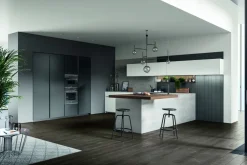 Cucina design con penisola Glass 2.0 a prezzo scontato^Arredo3 Discount