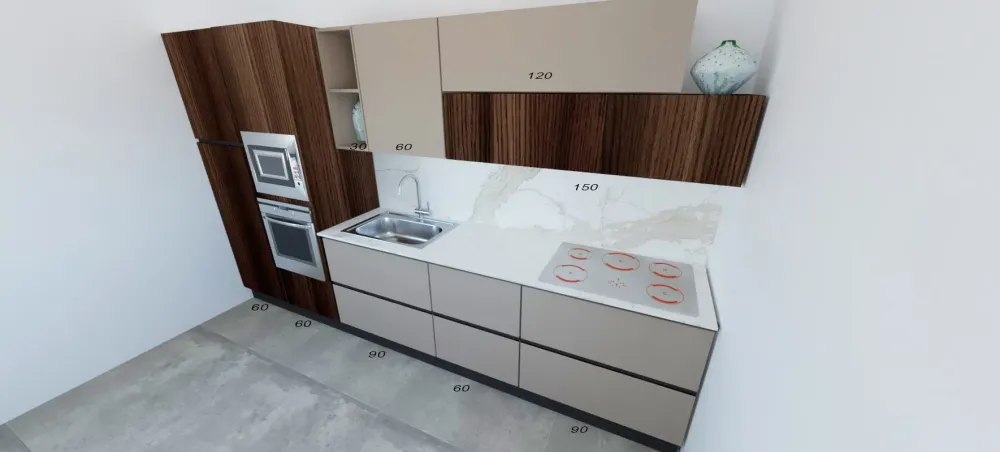 Astra Cucina design lineare Line a prezzo ribassato- Cucine Lineari|Cucine Design