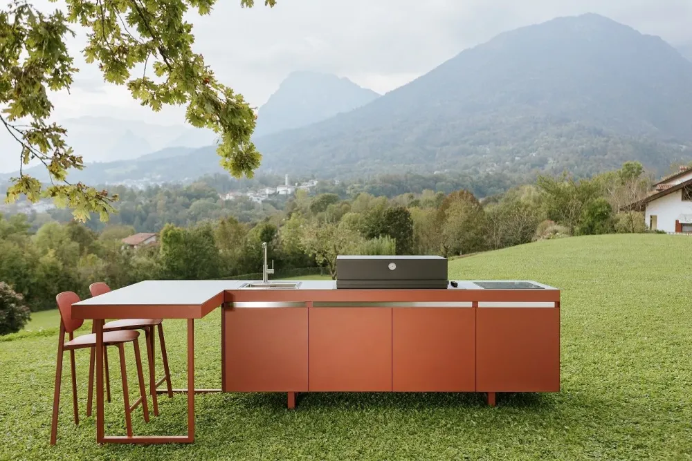 Fogher Cucina di modello Cucina da esterno agher : richiedi ora il prezzo- Cucine Con Penisola|Cucine Design