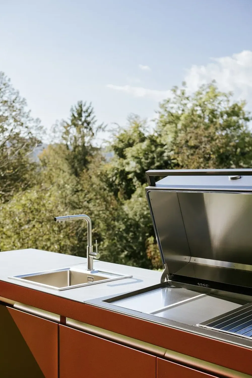 Fogher Cucina di modello Cucina da esterno agher : richiedi ora il prezzo- Cucine Con Penisola|Cucine Design