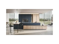 Cucina design con penisola altri colori in laminato materico Lesmo^Dibiesse Outlet