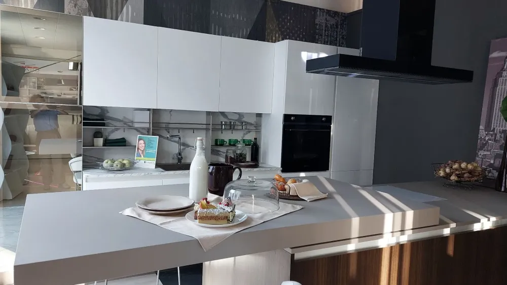 Cucina Egoline moderna bianca ad isola scontata 35% Cucine Ad Isola|Cucine Moderne