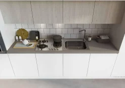New CUCINA lineare Seta SCONTATA del 35%! Look moderno ed elegante. Cucine Lineari|Cucine Moderne