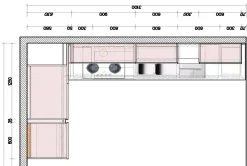 Cucina moderna ad angolo bianca in polimerico lucido Filoescape^Euromobil Online