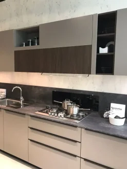 Clearance Cucina Feel moderna tortora lineare scontata 30% Cucine Lineari|Cucine Moderne