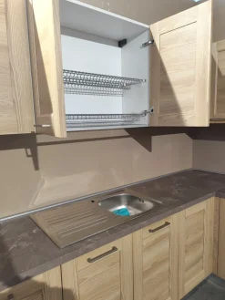 Arrex Cucina Fiorella caramello ad angolo con un ribasso imperdibile- Cucine Ad Angolo