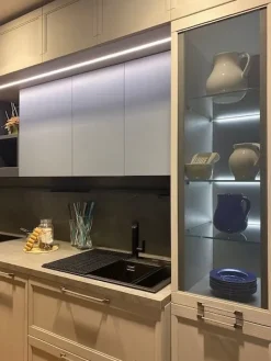 Lube Cucine Cucina Flavour  design grigia lineare scontata 43%- Cucine Lineari|Cucine Design