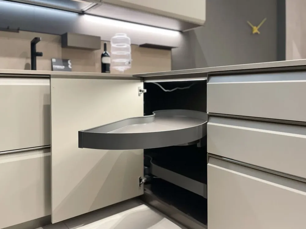 New Cucina Formalia moderna grigio ad angolo scontata 35% Cucine Ad Angolo|Cucine Moderne