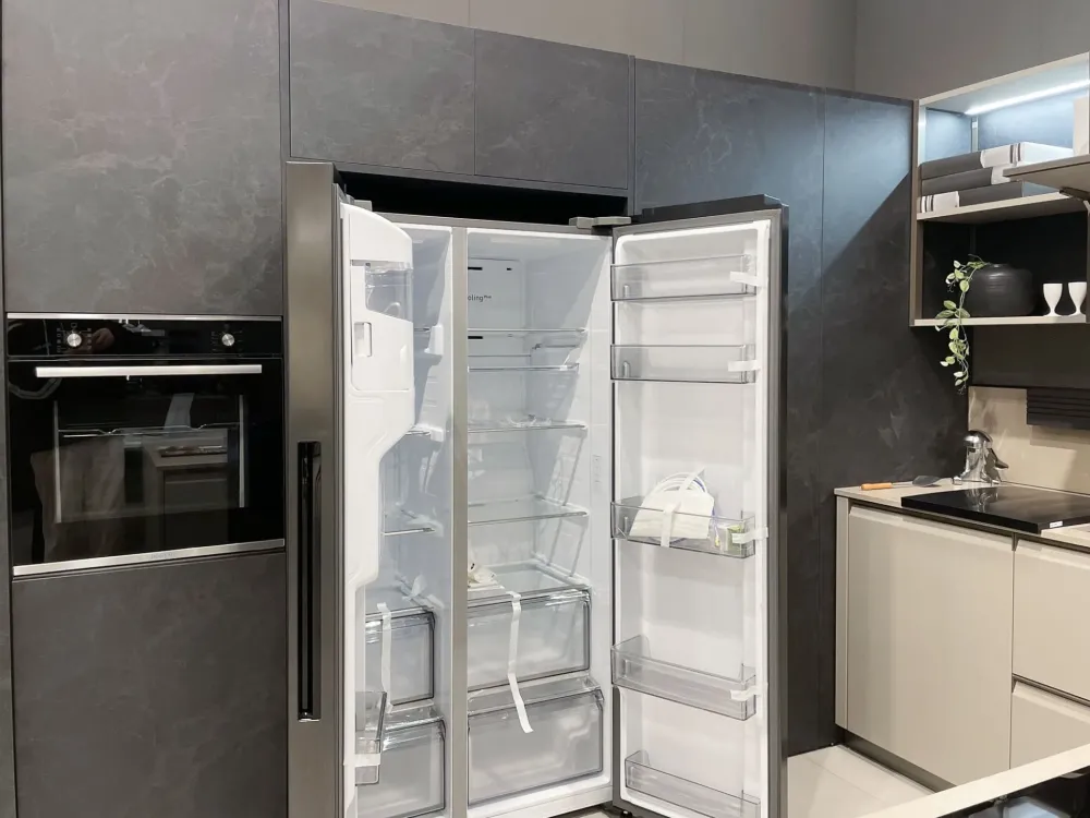 New Cucina Formalia moderna grigio ad angolo scontata 35% Cucine Ad Angolo|Cucine Moderne