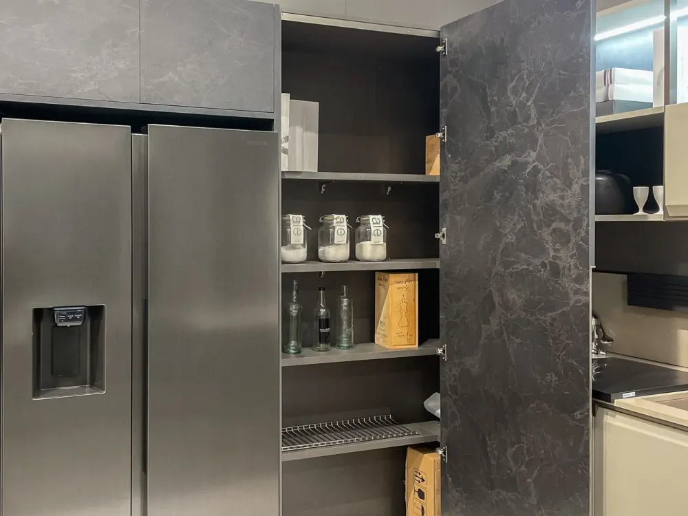 New Cucina Formalia moderna grigio ad angolo scontata 35% Cucine Ad Angolo|Cucine Moderne