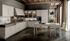 Arredo3 Cucina Fride 6 classica magnolia ad angolo scontata 35%- Cucine Ad Angolo