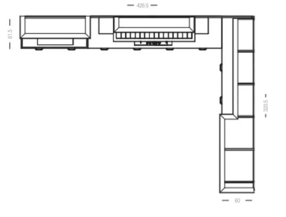 Arredo3 Cucina Fride 6 classica magnolia ad angolo scontata 35%- Cucine Ad Angolo