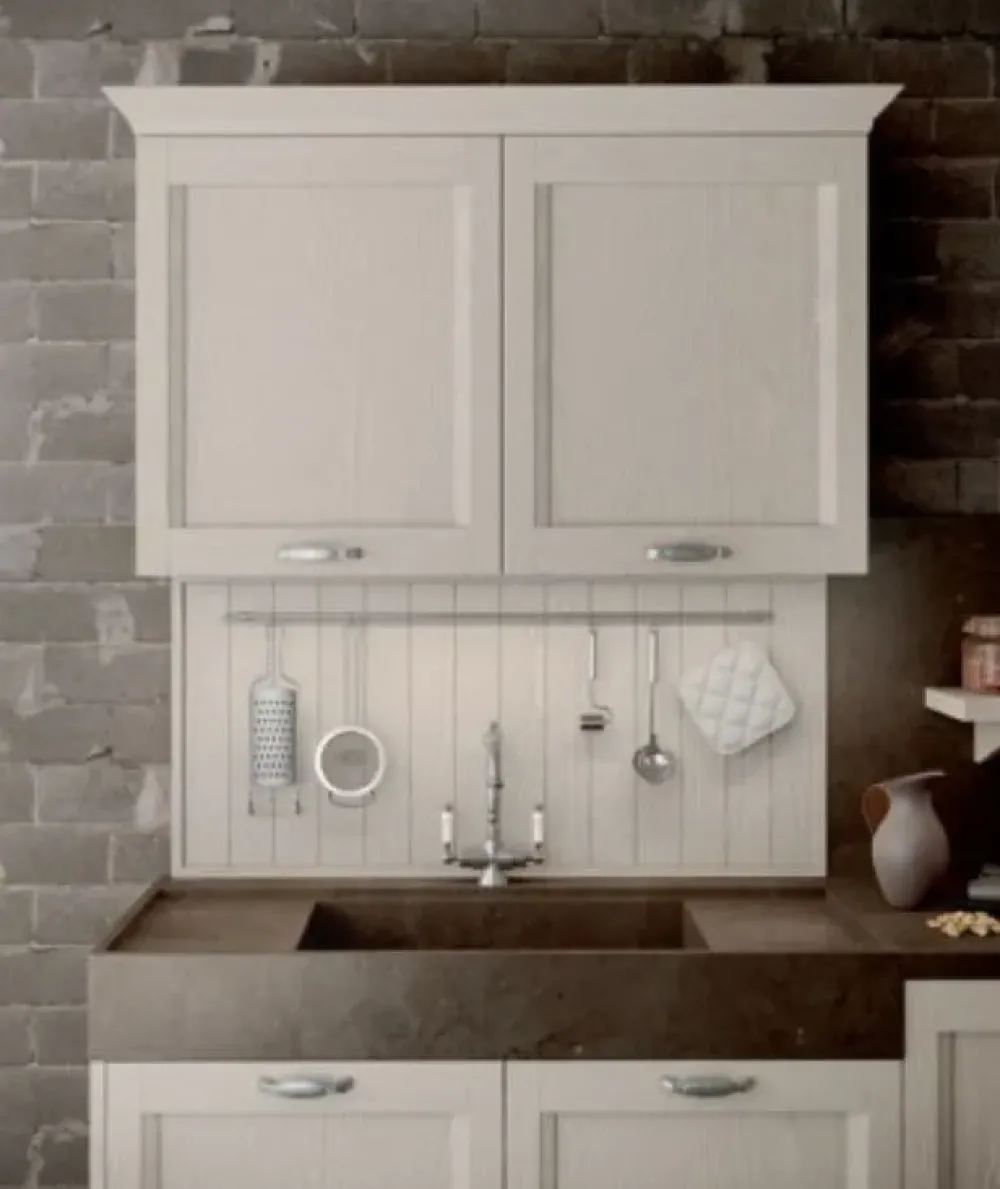 Arredo3 Cucina Fride 6 classica magnolia ad angolo scontata 35%- Cucine Ad Angolo