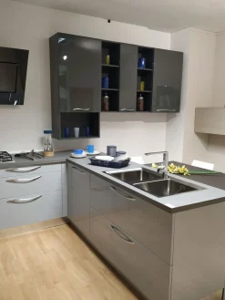 Giemme CUCINA Kaori lucida PREZZO OUTLET- Cucine Con Penisola|Cucine Moderne