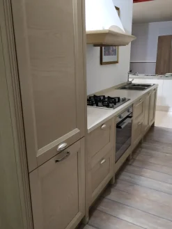 Discount Cucina country lineare magnolia in legno Country Cucine Lineari|Cucine Country