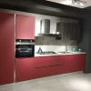 New Cucina Ventidue pet rosso OFFERTA OUTLET sconto 50% Cucine Lineari|Cucine Moderne