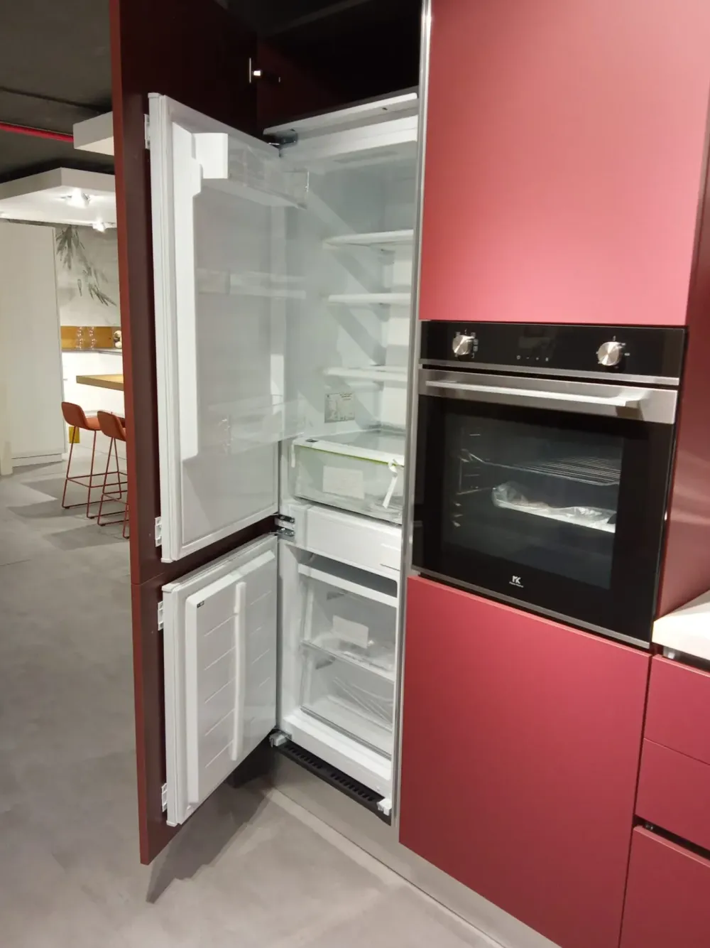 New Cucina Ventidue pet rosso OFFERTA OUTLET sconto 50% Cucine Lineari|Cucine Moderne