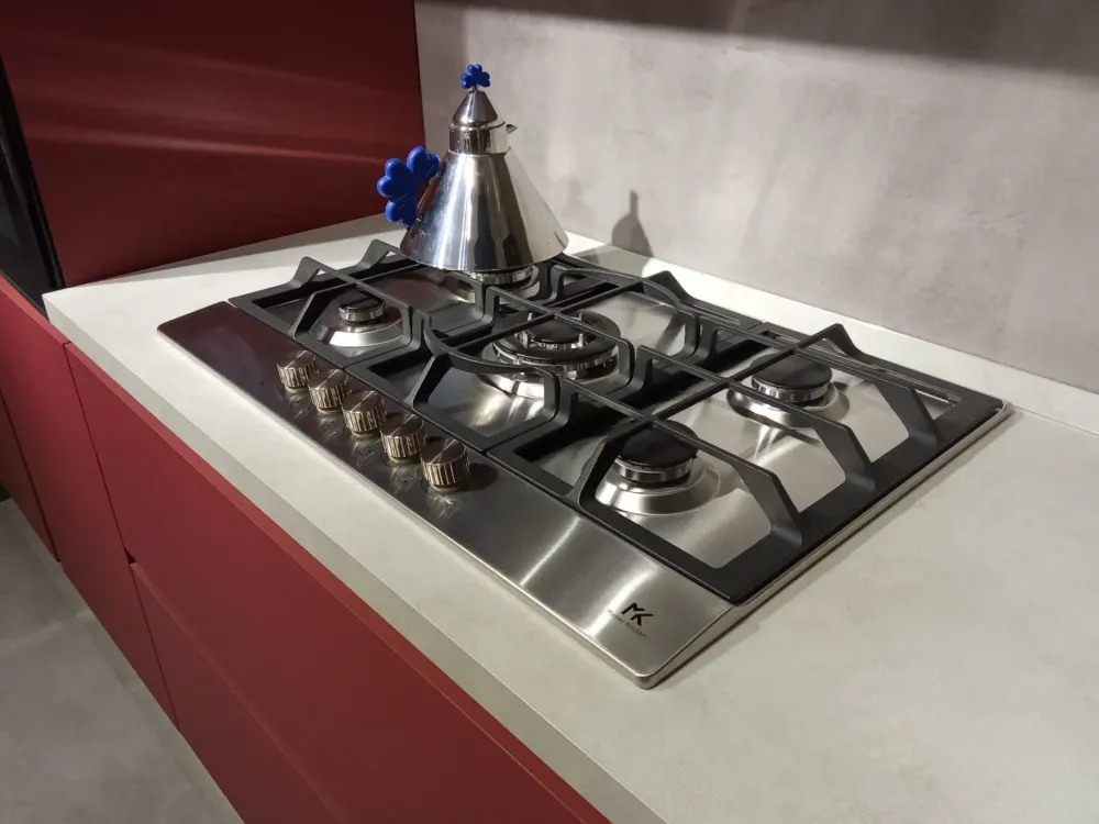 New Cucina Ventidue pet rosso OFFERTA OUTLET sconto 50% Cucine Lineari|Cucine Moderne