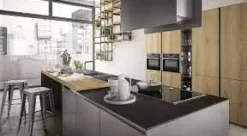 Arredo3 Cucina grigia design con isola Z62 in offerta- Cucine Design|Cucine Ad Isola