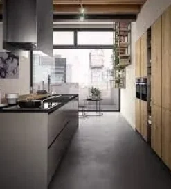 Arredo3 Cucina grigia design con isola Z62 in offerta- Cucine Design|Cucine Ad Isola