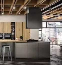 Arredo3 Cucina grigia design con isola Z62 in offerta- Cucine Design|Cucine Ad Isola