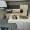 Discount Cucina grigia design con penisola Obliqua a soli 10902 Euro Cucine Con Penisola|Cucine Design